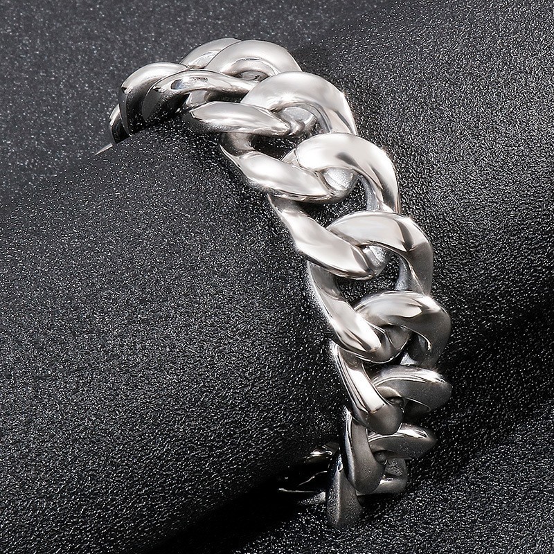 Pulseras De Titanio Brillante De Moda Para Hombre Pulseras De Titanio Brillante De Moda Para Hombre