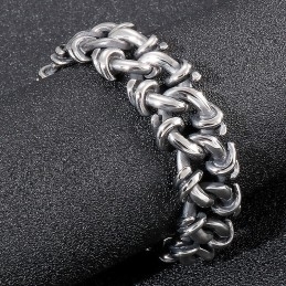Pulsera De Titanio Exagerada Para Hombre, Joyería De Mano