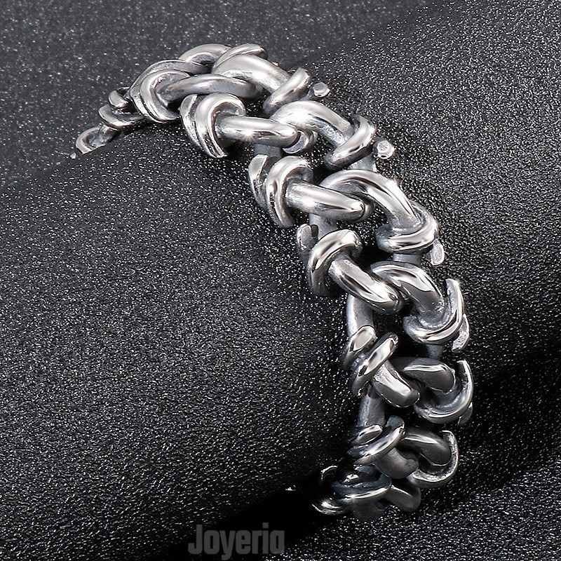 Pulsera De Titanio Exagerada Para Hombre, Joyería De Mano
