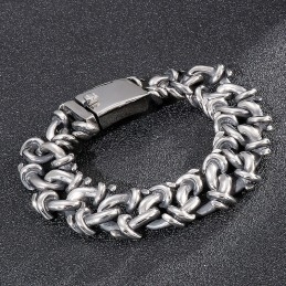 Pulsera De Titanio Exagerada Para Hombre, Joyería De Mano