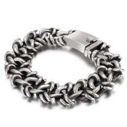 Pulsera De Titanio Exagerada Para Hombre, Joyería De Mano