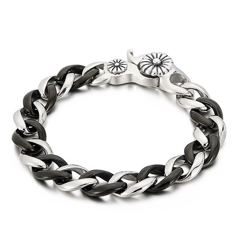 Pulsera De Titanio Negro Para Hombre Pulsera De Titanio Negro Para Hombre