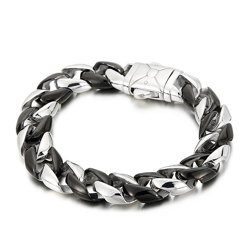 Pulsera De Titanio Negro Para Hombre Pulsera De Titanio Negro Para Hombre