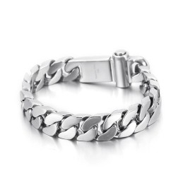 Pulsera De Titanio De Estilo Chic Para Hombre