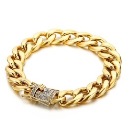 Pulsera De Cadena De Bicicleta Con Bigotes De Dragón De Diamantes