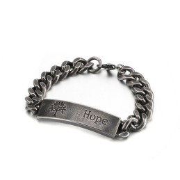 Pulsera De Titanio Con El Árbol De La Vida Para Hombre