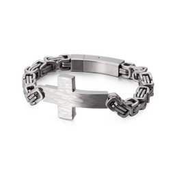 Pulsera Cruzada Con Cadena En La Espalda Estilo Emperador Para Hombre