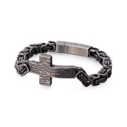 Pulsera Cruzada Con Cadena En La Espalda Estilo Emperador Para Hombre