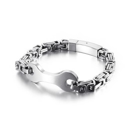 Pulsera De Cadena De Titanio Con Diseño De Emperador Para Hombre De Fashion Tide
