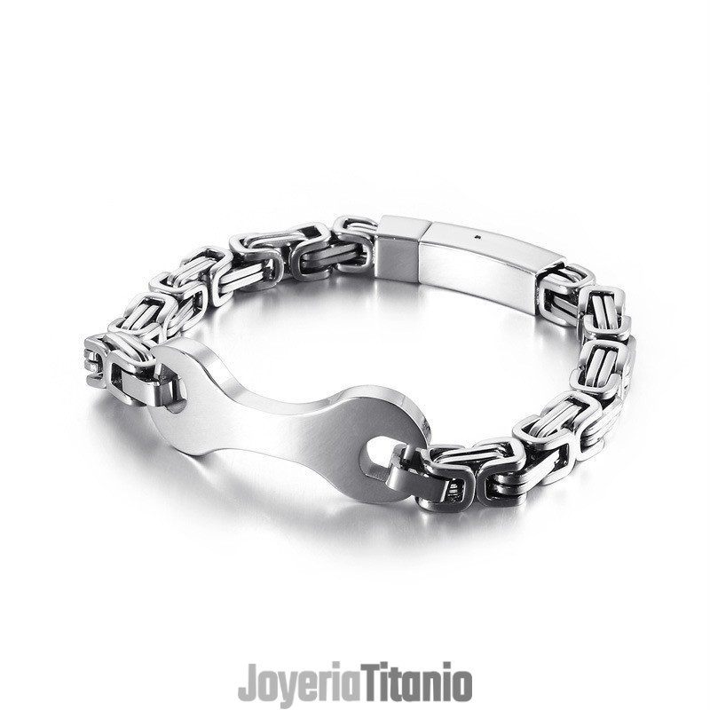 Pulsera De Cadena De Titanio Con Diseño De Emperador Para Hombre De Fashion Tide