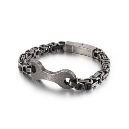 Pulsera De Cadena De Titanio Con Diseño De Emperador Para Hombre De Fashion Tide