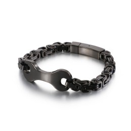 Pulsera De Cadena De Titanio Con Diseño De Emperador Para Hombre De Fashion Tide