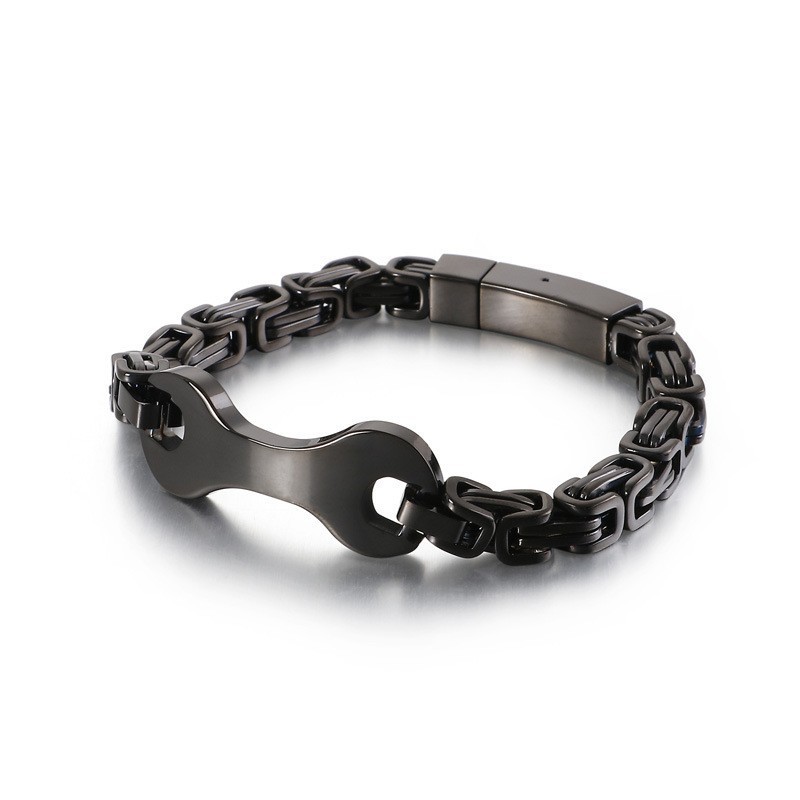 Pulsera De Cadena De Titanio Con Diseño De Emperador Para Hombre De Fashion Tide Pulsera De Cadena De Titanio Con Diseño De Emperador Para Hombre De Fashion Tide