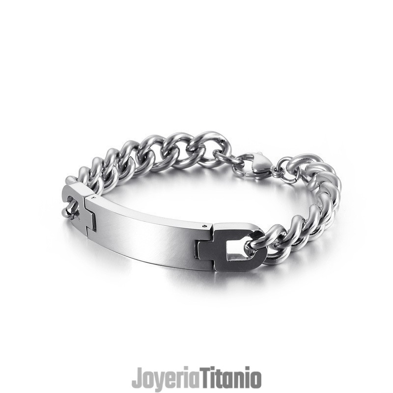 Pulsera De Titanio Para Hombre De La Marca Fashion Bend Pulsera De Titanio Para Hombre De La Marca Fashion Bend