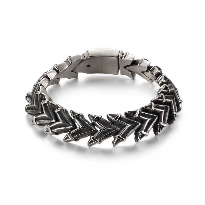 Pulsera De Titanio Para Hombre, Elegante, Exagerada Y Moderna Pulsera De Titanio Para Hombre, Elegante, Exagerada Y Moderna