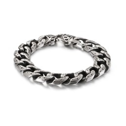 Pulsera De Titanio Para Hombre, Elegante, Exagerada Y Moderna