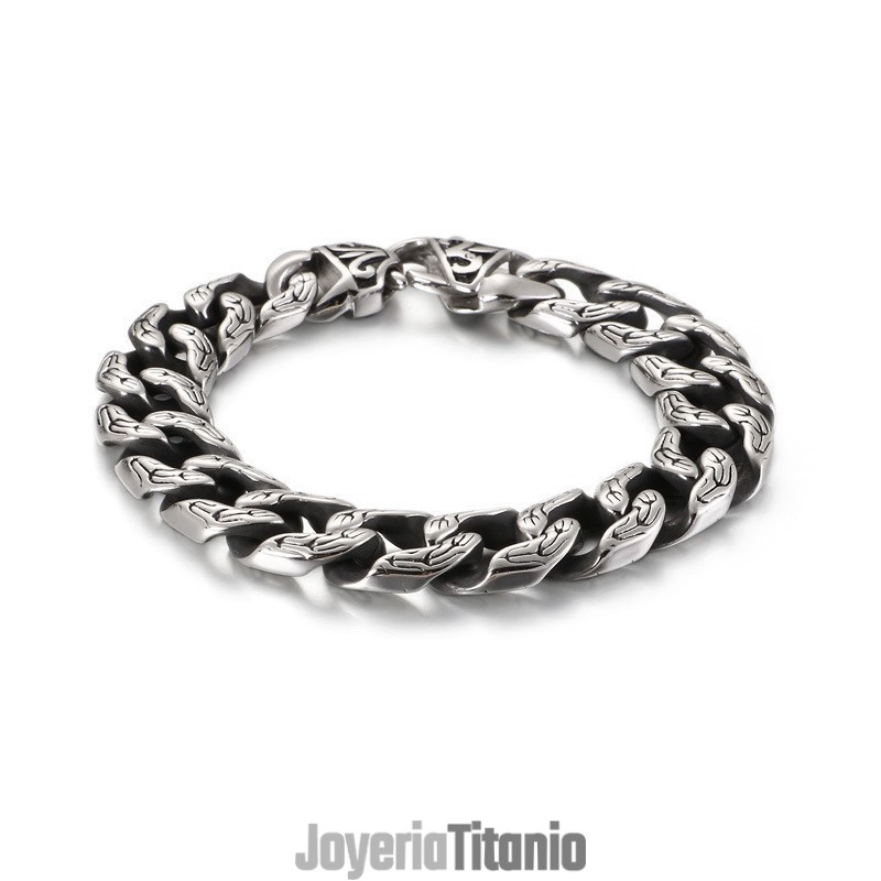 Pulsera De Titanio Para Hombre, Elegante, Exagerada Y Moderna Pulsera De Titanio Para Hombre, Elegante, Exagerada Y Moderna