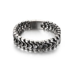 Pulsera De Titanio Elegante Y Exagerada Para Hombre