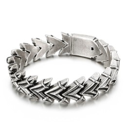 Pulsera De Titanio Elegante Y Exagerada Para Hombre