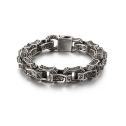 Nueva Pulsera De Titanio Elegante Para Hombre