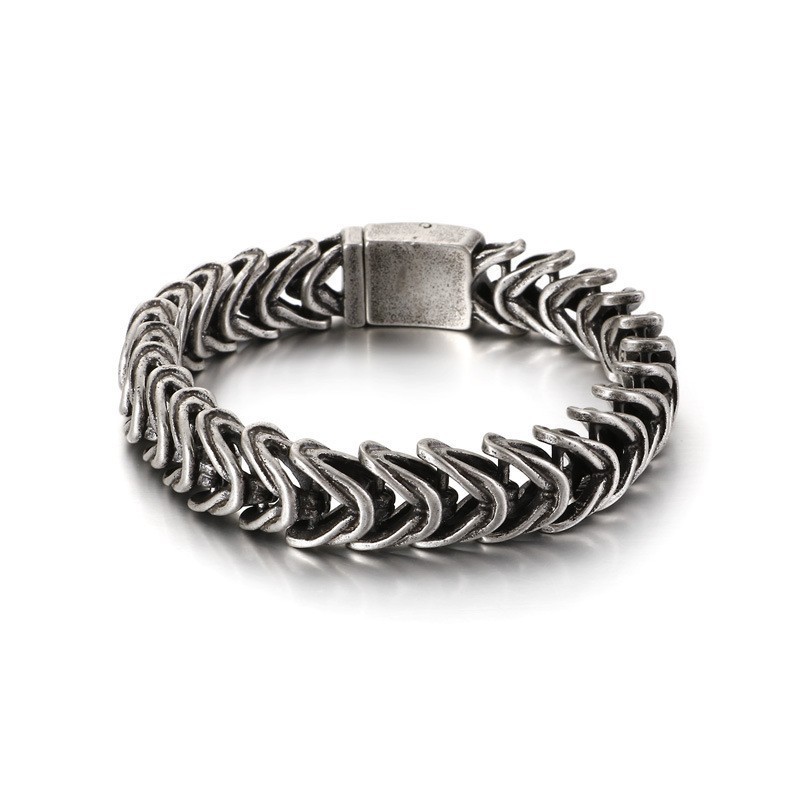 Pulsera Elegante De Titanio Para Hombre
