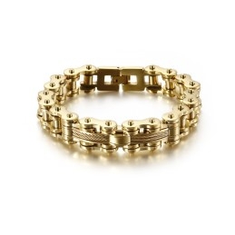 Pulsera De Titanio Tide Para Hombre, Estilo Rockero