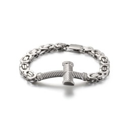 Pulsera De Cruz De Titanio Para Hombre A Buen Precio