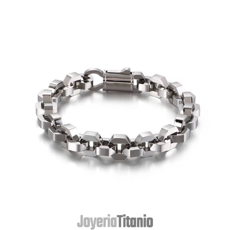 Pulsera De Moda Geométrica Para Hombre, Accesorios De Titanio Tide