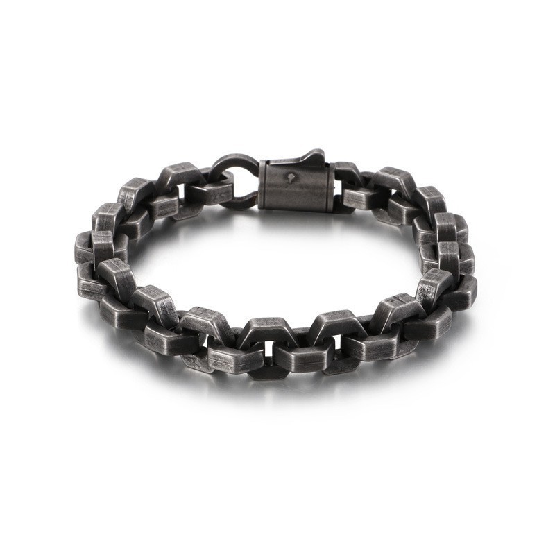 Pulsera De Titanio De Moda Geométrica Para Hombre