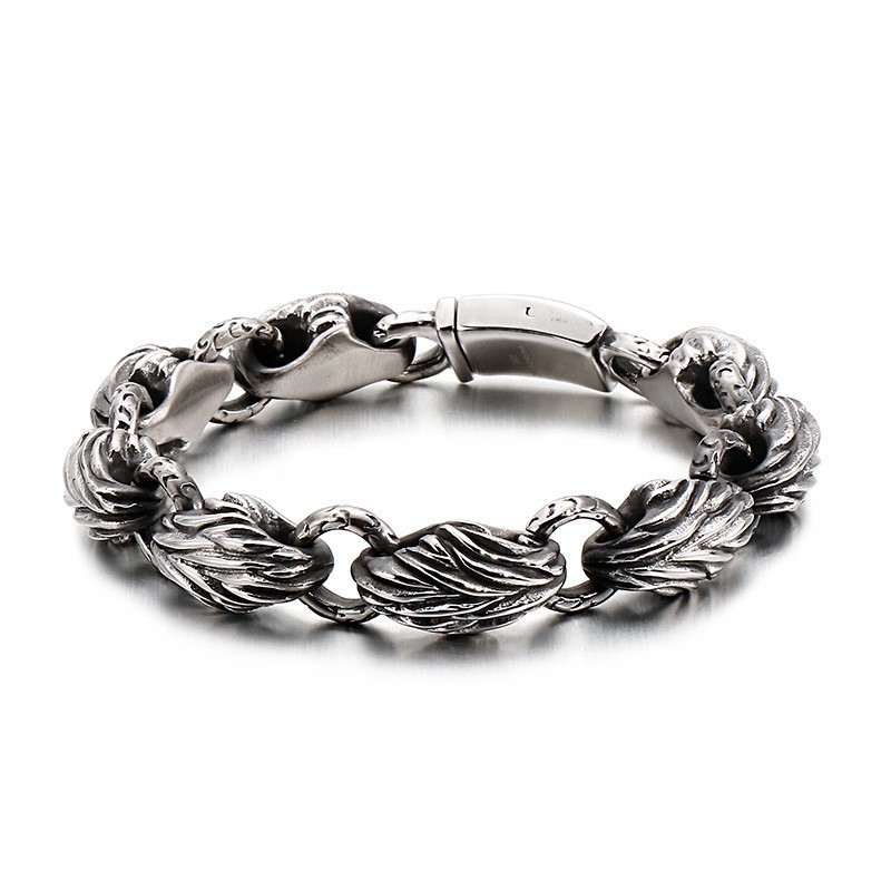 Versión De La Pulsera De Hoja De Titanio Para Hombre De Tide Versión De La Pulsera De Hoja De Titanio Para Hombre De Tide