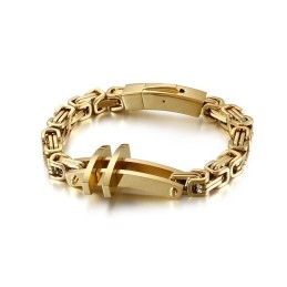 Nuevas Pulseras De Titanio Para Hombre Pulseras Cruzadas Clásicas