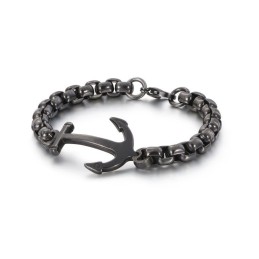 Pulsera De Titanio Con Ancla De Barco De Moda A La Venta