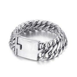Pulsera De Titanio Para Hombre, Estilo Hip Hop Rock