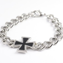 Pulseras Cruzadas De Titanio Para Hombre