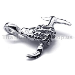Colgante De Titanio Puro Con Diseño De Hueso De Mano Y Hacha (Cadena Gratis)