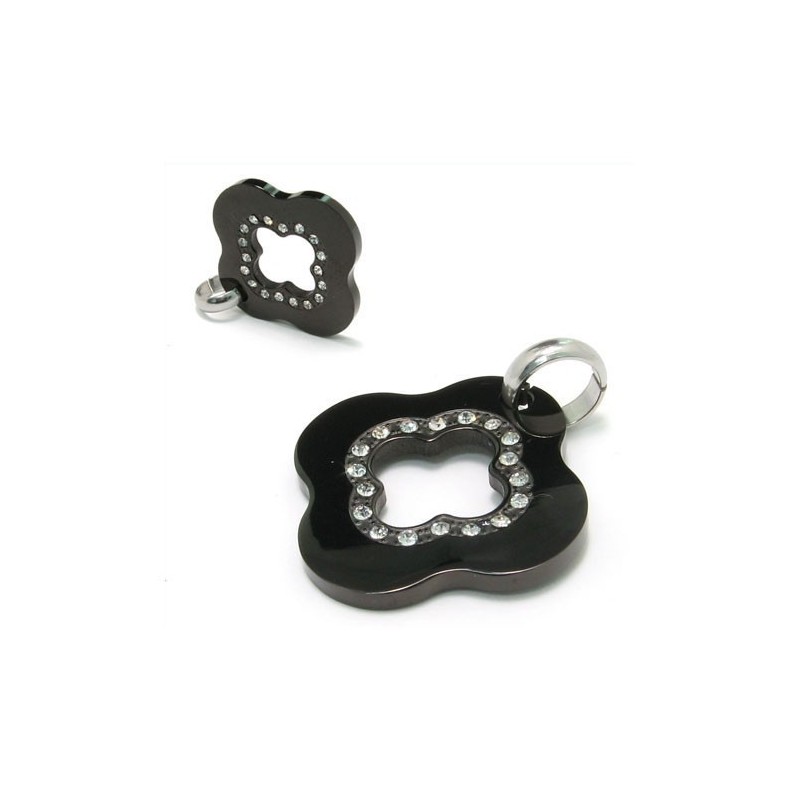 Collar Con Colgante De Diamante De Titanio Negro, Regalo De Moda
