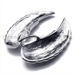 Colgante De Titanio Con Alas De Ángel - Cadena Gratis