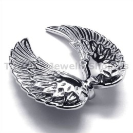 Colgante De Titanio Con Alas De Ángel - Cadena Gratis