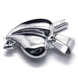 Colgante De Titanio Con Flechas De Cupido - Cadena Gratis