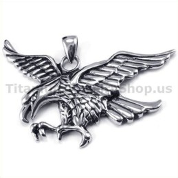 Colgante De Águila De Titanio - Cadena Gratis