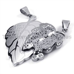 Colgantes De Titanio "Love You" Con Cadenas Sin Diamantes