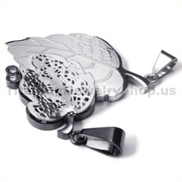 Colgantes De Titanio "Love You" Con Cadenas Sin Diamantes