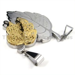 Colgantes De Titanio "Love You" Con Cadenas Sin Diamantes