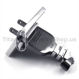 Colgantes De Titanio Negro Con Enchufe Y Enchufe Para Amantes - Cadenas Gratis