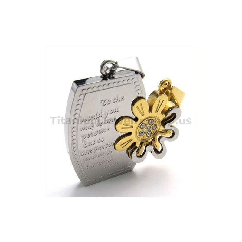 Colgantes De Titanio Dorado Para Amantes - Cadenas Gratis Colgantes De Titanio Dorado Para Amantes - Cadenas Gratis