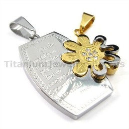 Colgantes De Titanio Dorado Para Amantes - Cadenas Gratis