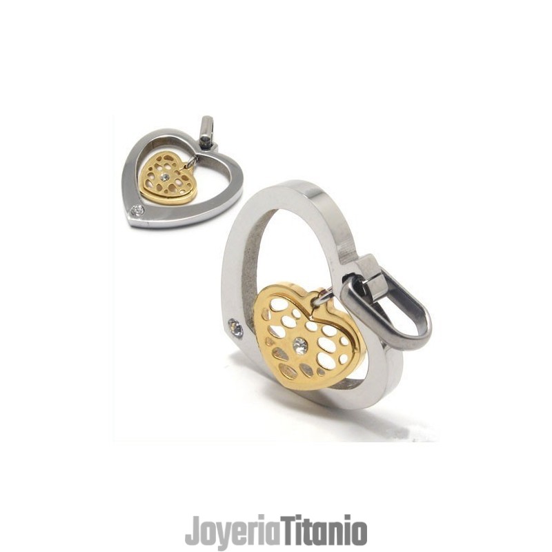 Colgante De Collar De Diamantes De Titanio En Forma De Corazón Colgante De Collar De Diamantes De Titanio En Forma De Corazón
