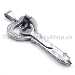 Colgantes De Llave Love Titanium Lovers - Cadenas Gratis