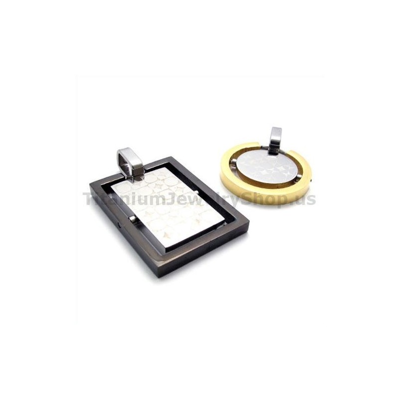 Colgantes De Titanio Para Él Y Para Ella - Cadenas Gratis