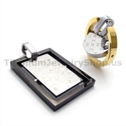 Colgantes De Titanio Para Él Y Para Ella - Cadenas Gratis